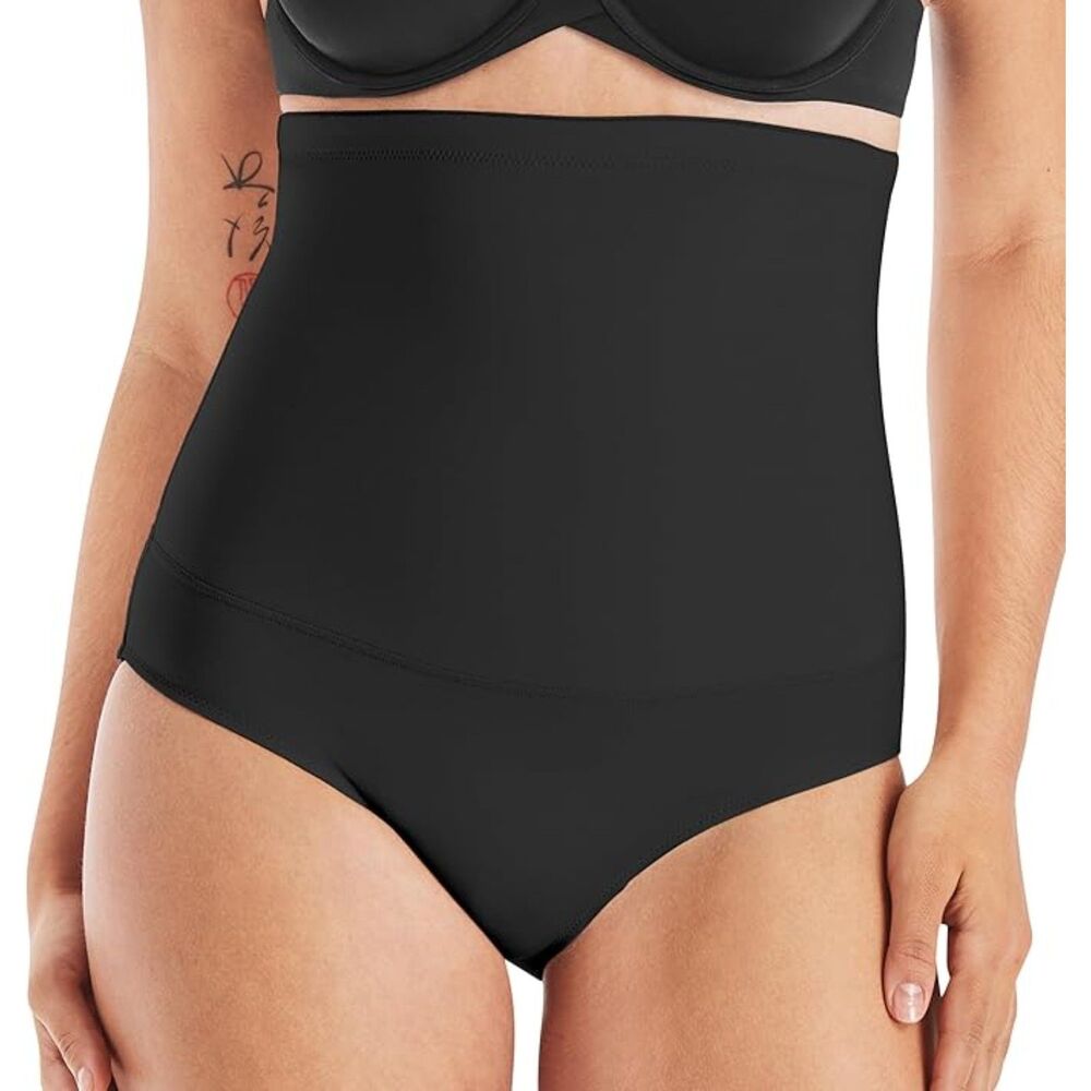 Maidenform High Waist Firm Control Shaping Brief Black Large NWT‎
